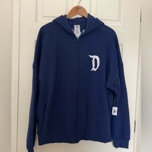 NWT Disneyland Logo Navy Blue Zip Hoodie Large